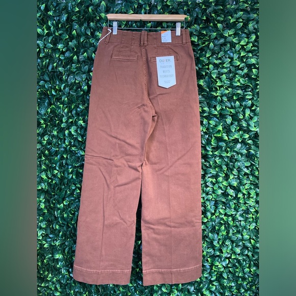 Duer | LuxTwill High Rise Trouser - Copper | - Picture 9 of 12